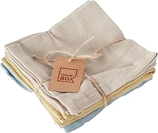 Homebox Alivia 6-Piece Recycled Wash Cloth Set - 30x30 cm