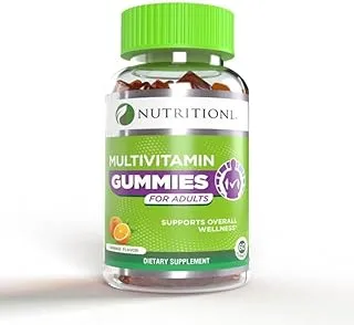 Nutritionl Multivitamin Gummies For Adult | Boost Metabolism | Supports Healthy Eyesight | Promotes Healthy Skin | Helps Maintain Healthy Immune System Function | Orange Flavor | 60 Gummies