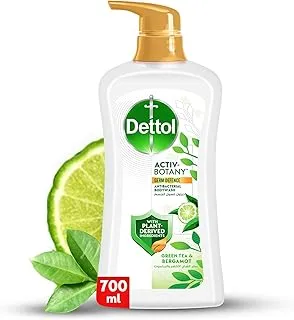 Dettol Activ-Botany Antibacterial Showergel & Bodywash, Green Tea & Bergamot Fragrance, with Plant-Derived Ingredients for Effective Germ Defence & Personal Hygiene, 700ml