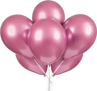 Unique Party 56789 Platinum Latex Balloons, Pink, Pack of 6