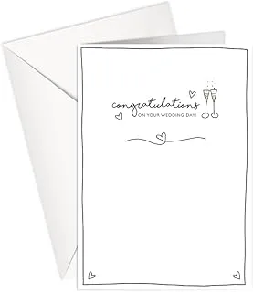 Greeting Card - Congratulations | ON YOUR WEDDING DAY | P134 | SharetheLove (Standard A5)