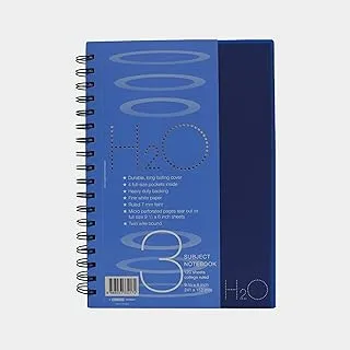 Grandluxe H2O 3 Subject 120 Sheets Line Note Book, 24-Inch x 7-Inch Size