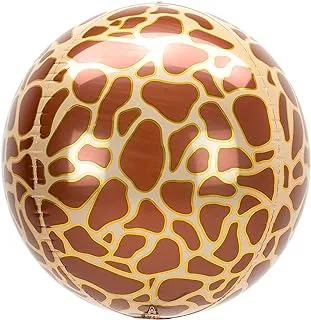 Amscan Anagram 4210801 - Animalz Giraffe Print Orbz Foil Balloon - 16 Inch