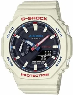 Casio G-Shock Watch - GMA-S2100WT-7A1DR Black Dial, White Band