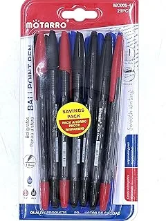 Motarro MC009-4 Ballpoint Pen 21-Pieces, 2-Pack, Multicolor