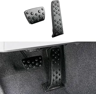 CKE for Toyota Camry 2018-2023, RAV4/ Avalon 2019-2022, Highlander 2020-2022, Sienna/Venza 2021-2022, for Lexus ES/LS 2018-2022 Anti-Slip Foot Pedal Cover Brake and Gas Pedal Pad - Black