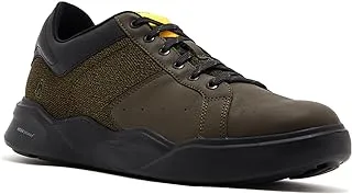 Hush Puppies حذاء رياضي رجالي باللون الزيتوني الداكن HPM10131 Rush Sneaker مقاس 40