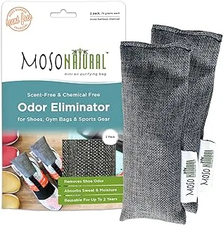 Moso Natural Mini Air Purifying Bag, Pack of 2 For Shoes, Gym Bags & Sport Gear