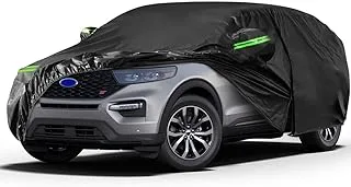 Waterproof Car Cover Replace for 2011-2022 2023 Ford Explorer, 6 Layers All Weather Explorer Car Covers with Zipper Door for Snow Rain Dust Hail Protection (Explorer)