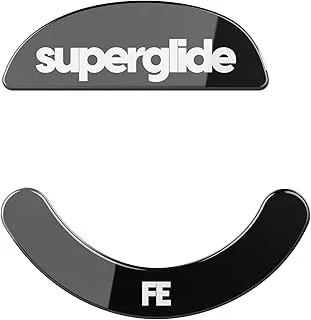 Superglide - أسرع وأسلس أقدام ماوس/زلاجات مصنوعة من زجاج فائق القوة لا تشوبه شائبة، نعل فائق السرعة وسلس ومتين لفئران ماوس الألعاب اللاسلكية Pulsar Xlite [أسود]