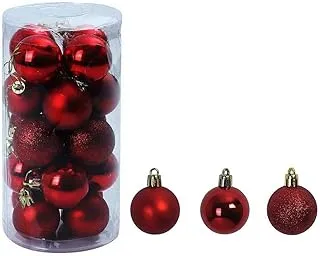 YATAI Pack of 20 Holiday Balls Ornament Baubles - Shatterproof Festival Balls For Hanging Decorations Festival Holiday Décor Tree Decoration - Festival Ornaments (Red)