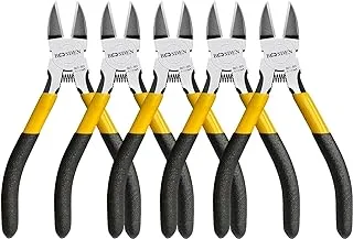 BOOSDEN Wire Cutters,2 Pack,6.5 inch Wire Flush Cutters,Precision Side Cutter,Spring Loaded Cutting Pliers,Small Wire Cutters,Dikes Wire Cutters for Artificial Flowers and Crafting