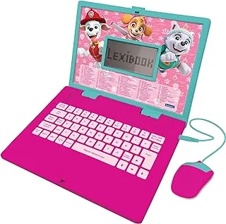 Lexibook Paw Patrol, Educational and Bilingual Laptop in English/German, Toy for children with 124 activities to learn, play games and music, Pink, JC598PAGi3