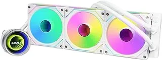 Lian Li GA2T36INW Galahad II Trinity 360 AIO CPU Liquid Cooler 360mm - ARGB Daisy-chainable Radiator UNI Fan SL-INF - Intel® LGA 1700, 1200, 115X, AMD® AM5/AM4 Sockets - with SL Infinity Fans White