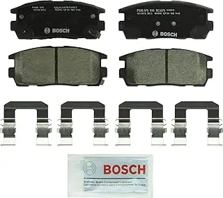 مجموعة وسادات فرامل قرص السيراميك الفاخرة من BOSCH BC1275 - متوافقة مع مجموعة مختارة من سيارات شيفروليه كابتيفا سبورت، إكوينوكس؛ جي إم سي تيرين؛ بونتياك تورنت؛ زحل فيو؛ سوزوكي XL-7؛ مؤخرة