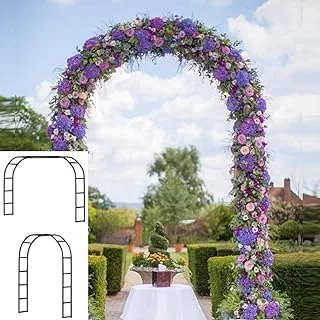 Adorox 7.5 Ft Metal Arch Wedding Garden Bridal Party Decoration Arbor