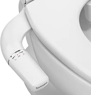 SAMODRA Self Cleaning Bidet for Toilet, Ultra-Slim Single Nozzle Bidet Attachment for Toilet with Adjustable Water Pressure, Fresh Water Non-Electric Bidet，Minimalist Bidet Ease of Use