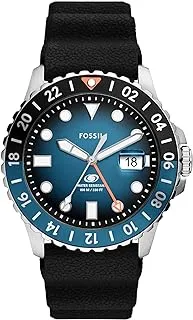 Fossil Blue Men's Dive-Inspired Sports Watch with Stainless Steel, Silicone, or Leather Band