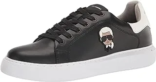 KARL LAGERFELD Men's Everyday Essential Leather Sneaker