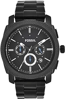 Fossil Machine Chronograph Stainless Steel Watch - Black. FS4552