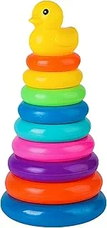 Colorful Stacking Rings for Babies & Toddlers - Sensory Play Set Rainbow Stacking Toy - Baby Play with learning