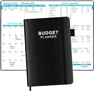 Budget Planner - Undated Expense Tracker Notebook. 2023-2024 Budgeting Book for 12 Months, Finance Planner, Start Anytime, 5.8