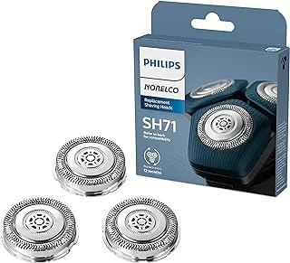 Philips Norelco Genuine SH71/52 Shaving Heads compatible with Norelco Shaver Series 5000 Angular and 7000, Latest Version for Refreshed RQ12/70, RQ12/60, SH60/70, and SH70/70