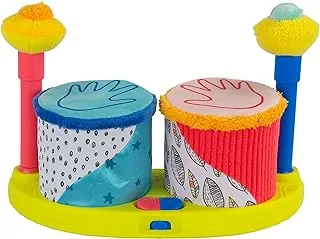 Lamaze Squeeze Beats First Drum Set, Musical Toy, Newborn Baby Toy, Sensory Toy for Babies with Colours, Babyshower Gift for New Parents, Development Toy for Boys and Girls Aged 12 Months +