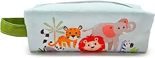 Puckator Zooniverse Oxford Fabric Pencil Case - Animals Multicolor Pencil Case Cylindrical Durable Oxford Fabric