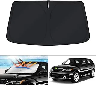 KUST Windshield Sun Shade for 2014-2022 Land Rover Range Rover Sport Accessories Sunshade Foldable Sun Visor Protector Blocks UV Rays Keep Your Car Cooler- Silver