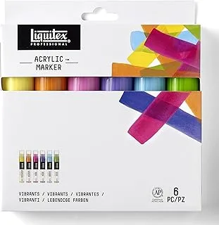 Liquitex Professional Paint Marker Set, 6 Piece, Vibrants