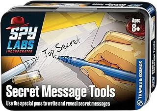 Thames & Kosmos Spy Labs Secret Message Tools : Educational Spy Toy To Decrypt and Create Secret Messages and STEM Spy Kit for Kids