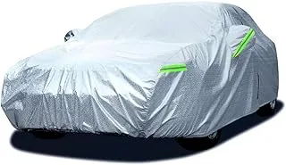 COOLBABY Car Covers,Universal Aluminum Waterproof Seamless Sunshade Car Cover Full Covers Protection for Saloon Hatchback SUV