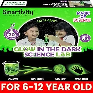 Smartivity Magic Glow in The Dark Science Experiment Kit for Kids 6-14 | Birthday Gifts for Boys & Girls | Chemistry Kit for Age 6-8-10-12-14 Years