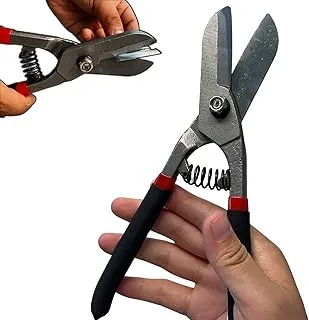 Metal Sheet Cutters 10.5 Inch,Tin Snips for Straight Cutting Metal Sheet,Heavy Duty Metal Scissors Tool for Cutting Metal Wire,Keel, Aluminum, Sheet Metal, Square Steel Pipe, etc.