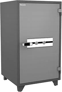 RIGID Safe Box with Dual Keys Lock 200KG, Large Secure & Fire Resistant Storage Cabinet for Passports, Cash, Jewelry and Documents