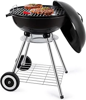 COOLBABY BBQ stand set, Portable and lightweight, Easy to carry Indoor/Outdoor, Easy to assemble, Barbeque stand with Charcoal tray and Lid