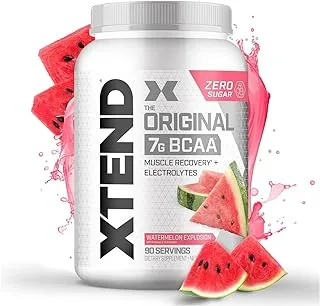 مكمل غذائي XTEND BCAAs بالتفاح الأخضر - مسحوق BCAA لتعافي العضلات + إلكتروليتات - 7 جم BCAAs + خالي من السكر - 30 وجبة - 14.0 أونصة (قد تختلف التعبئة)