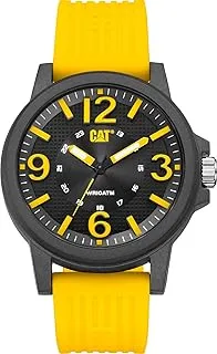 Caterpillar CAT Groovy Men Watch, 44.5 mm case, Polycarbonate case, Silicone Strap