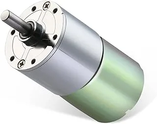 Greartisan DC 12V 550RPM Gear Motor High Torque Electric Micro Speed Reduction Geared Motor Centric Output Shaft 37mm Diameter Gearbox