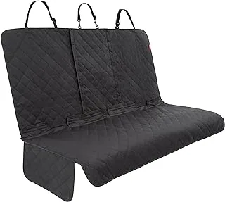 Lusso Gear Dog Car Seat Cover for Back Seat, Protects from Scratches, Scuffs, Shedding, Mud, & More, 100% Waterproof, Non-Slip Cover Stays Securely in Place, Fits Your Car, Truck, & SUV (Black)