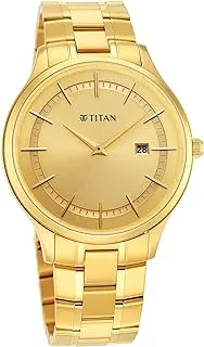 Titan Analog Gold Dial Men's Watch-90142YM01/NR90142YM01, Gold, Classic