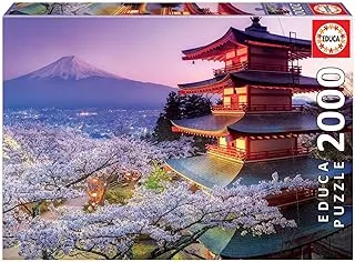 Educa - 2000 piece puzzle for adults | Mount Fuji Japan. Includes Fix Puzzle glue. From 14 years old (16775)