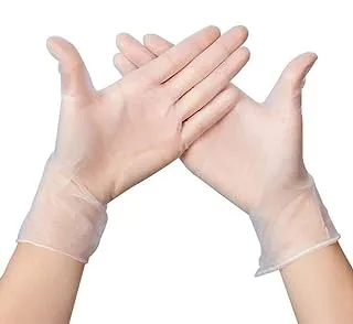 HomePro Vinyl Gloves Food Grade/Medical Grade Examination Gloves Powder Free 100pcs Large