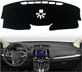 KEEGTBOX Dash Mat Cover Custom Interior Center Console Fit for Honda CRV 2017 2018 2019 2020 2021 2022 Honda CR-V Hybrid 2020-2022 2022 Dashboard mat Covers Accessories (Black Rim)