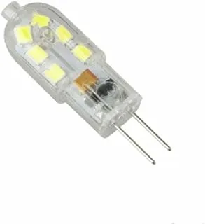 AMERTEER G4 LED Bulb Bin-pin LED Light Bulb 10-pack G4 20W 2835 SMD Bi-pin 12 LED Lamp Light Bulb DC 12V 6000K Warm White