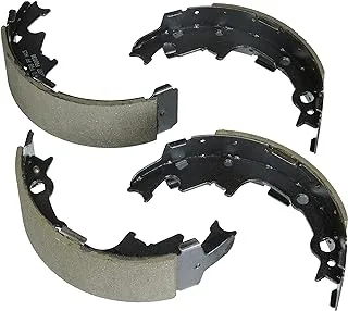 Bosch BS538 Blue Drum Brake Shoe Set for Select Chrysler Town & Country; Dodge Caravan, Grand Caravan, Dakota, Mini Ram; Jeep Cherokee, Comanche, Wagoneer, Wrangler; Plymouth Voyager - REAR