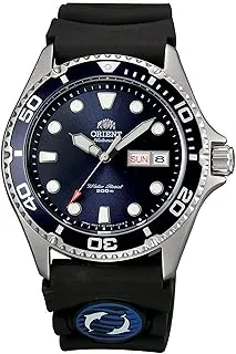 Orient Mens Automatic Watch, Analog Display and Rubber Strap FAA02008D9