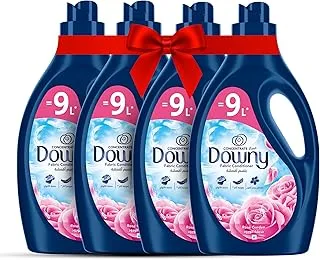 Downy Fabric Conditioner, Concentrate, Rose Garden Variant, Color Protection, More Softness, Longer Lasting Freshness, 3L, Pack of 4