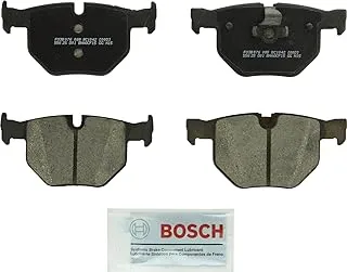 مجموعة وسادات فرامل قرص السيراميك الفاخرة من BOSCH BC1042 - متوافقة مع سيارات BMW 525i، 528i، 528i xDrive، 528xi، 530i، 530xi، 535i xDrive، 535xi، X5، X6؛ مؤخرة